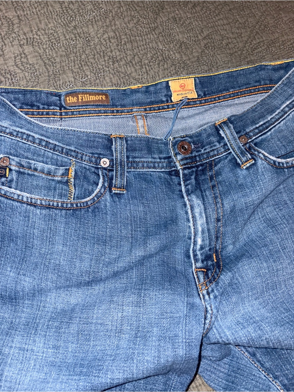 AG ADRIANO GOLDSCHMIED THE FILLMORE BOOTCUT FLAR JEANS WOMANS 32 MADE IN USA Y2K - Picture 3 of 13